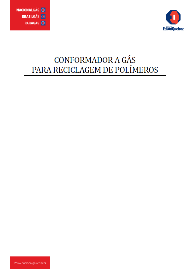 CONFORMADOR A GAS PARA RECICLAGEM DE POLIMEROS