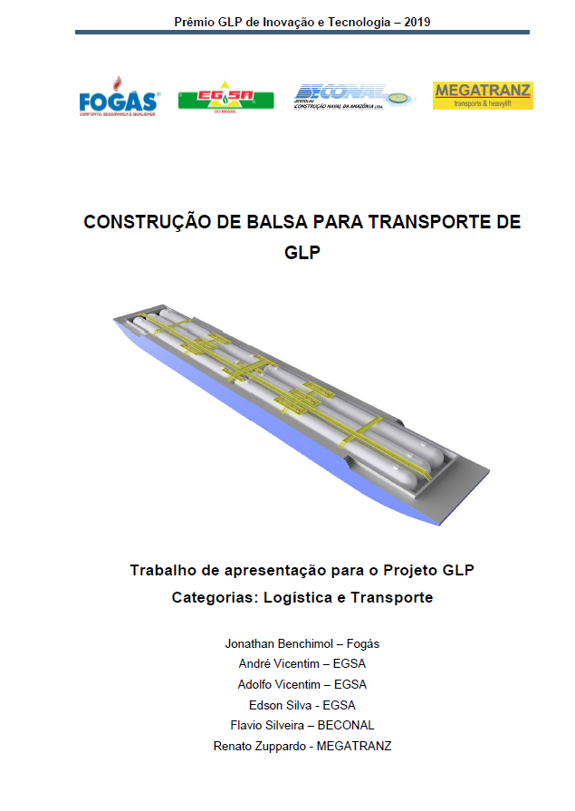 CONSTRUCAO DE BALSA PARA TRANSPORTES DE GLP